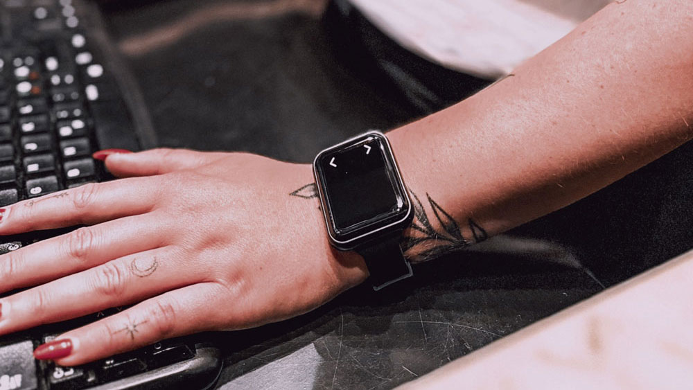 A Click Service bracelet