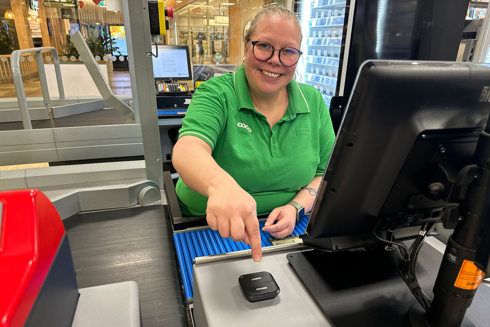 En Click Service knapp på Coop